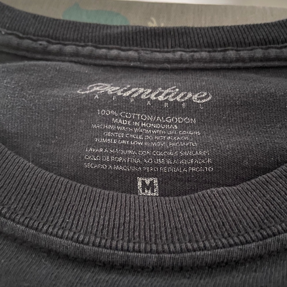 long sleeve primitive shirt size medium black